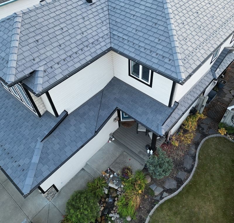 Aerial View Of A New Roof By #1 Atlanta Roofing Company - Mr. Roofer